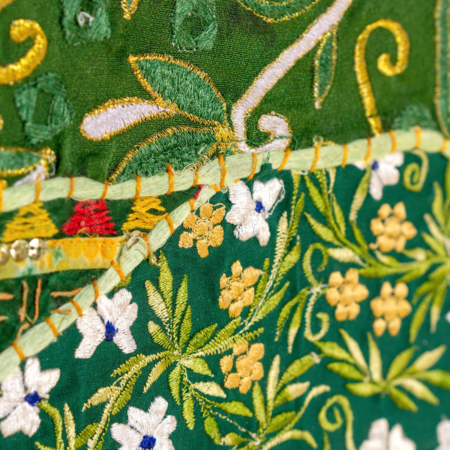 Sari Wall Art, Shades of Green