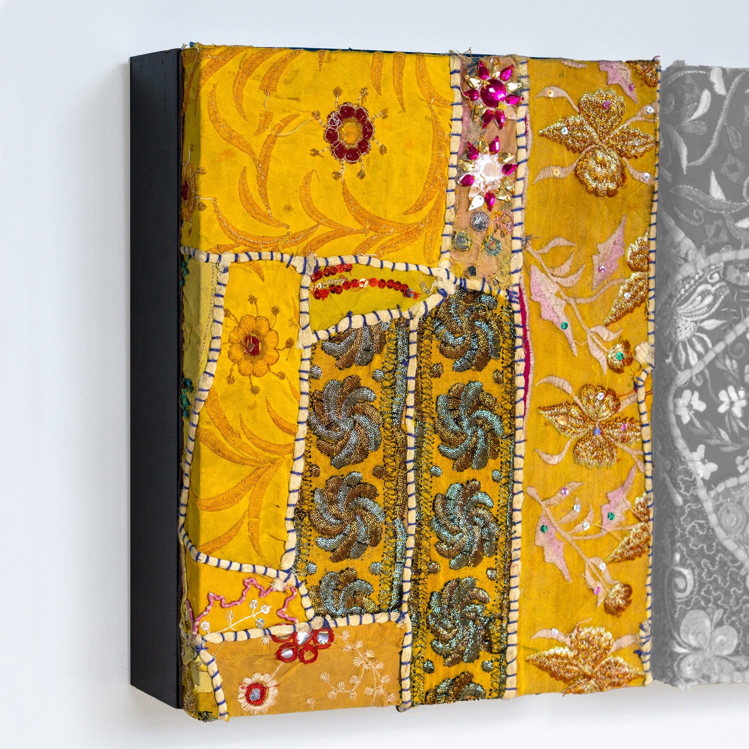 Sari Wall Art, Shades of Yellow