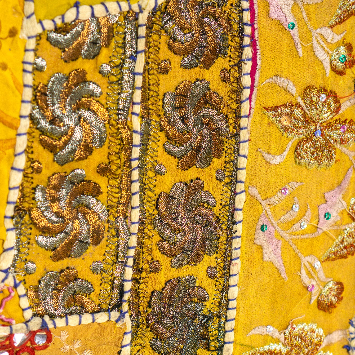 Sari Wall Art, Shades of Yellow