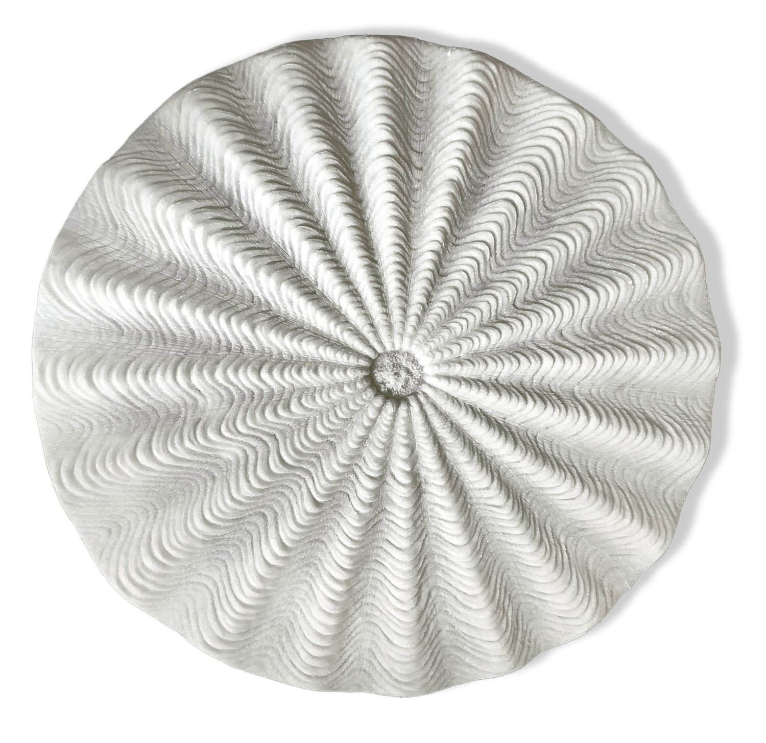 Basket 23.3&quot;D Medallion, Cream