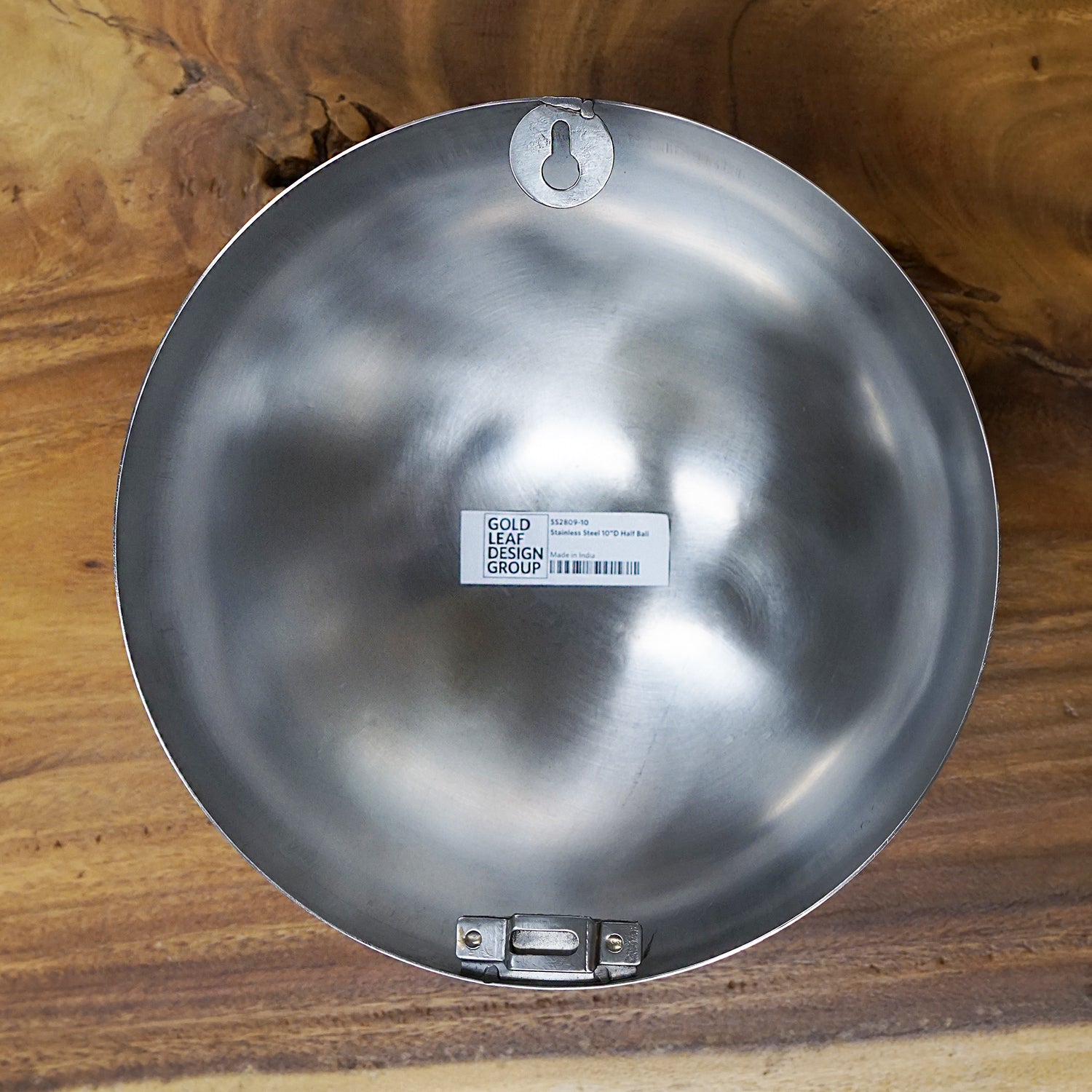 Stainless 10&quot;D Half Ball, Polished