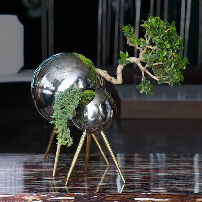 Standing Orb 16.5&quot;H Planter