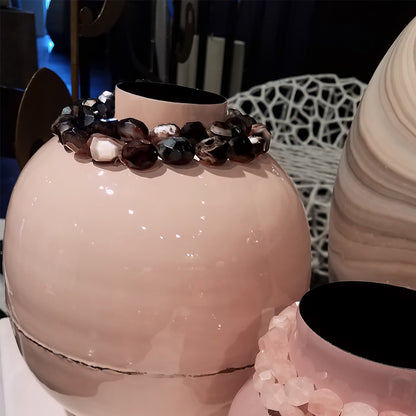 Stone Jewelry for Vase, Black Onyx