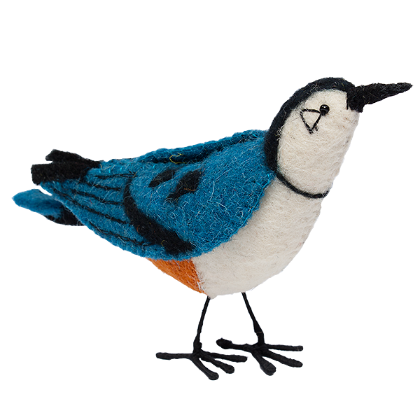 Felt Bird, White-Breasted Nuthatch