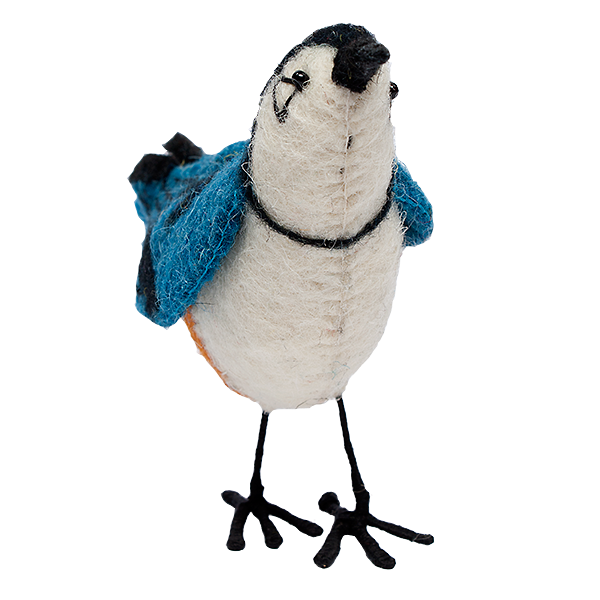 Felt Bird, White-Breasted Nuthatch