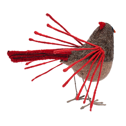 Felt Bird, Female Cardinal