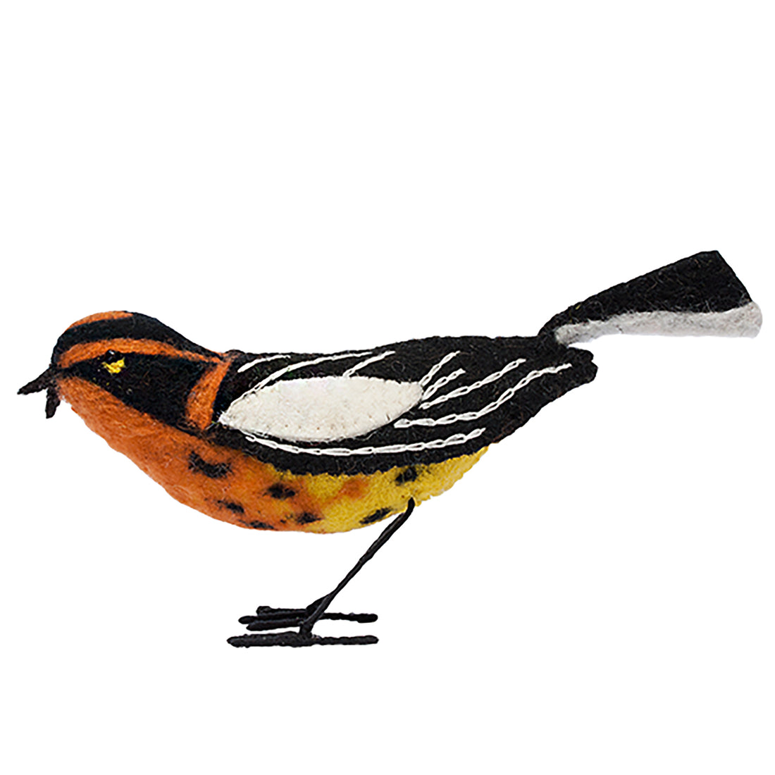 Felt Bird, Blackburnian Warbler