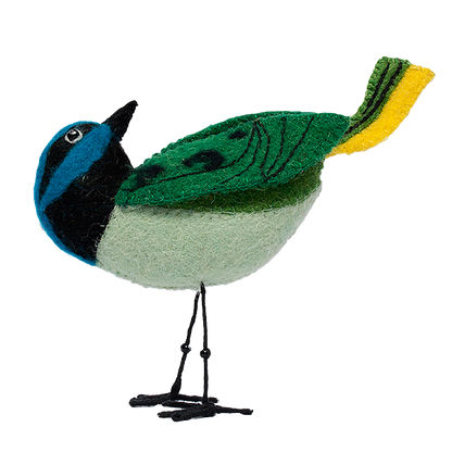 Felt Bird, Green Jay