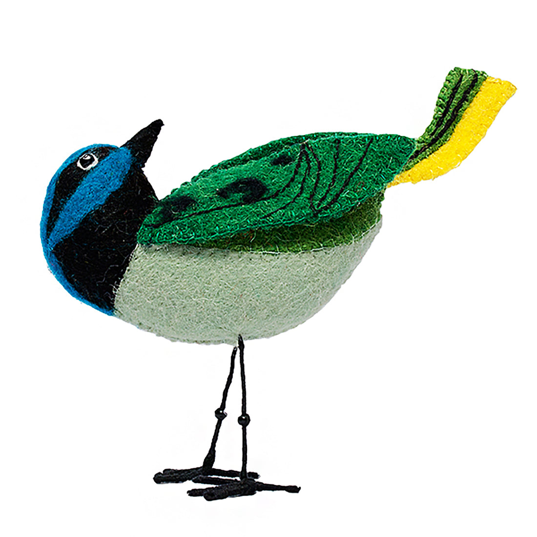 Felt Bird, Green Jay