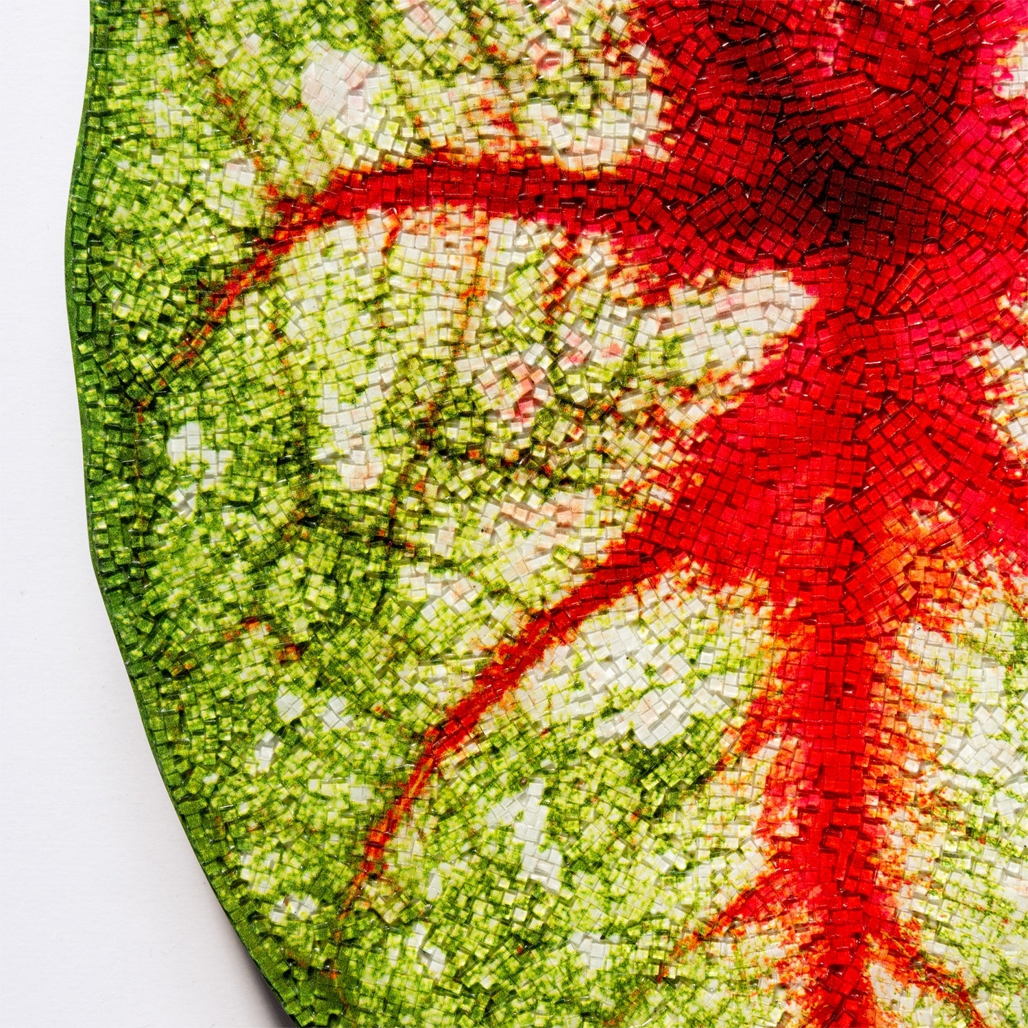 Mosaic Caladium 24&quot;H Leaf Wall Art