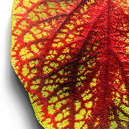 Mosaic Coleus 20&quot;H Leaf Wall Art