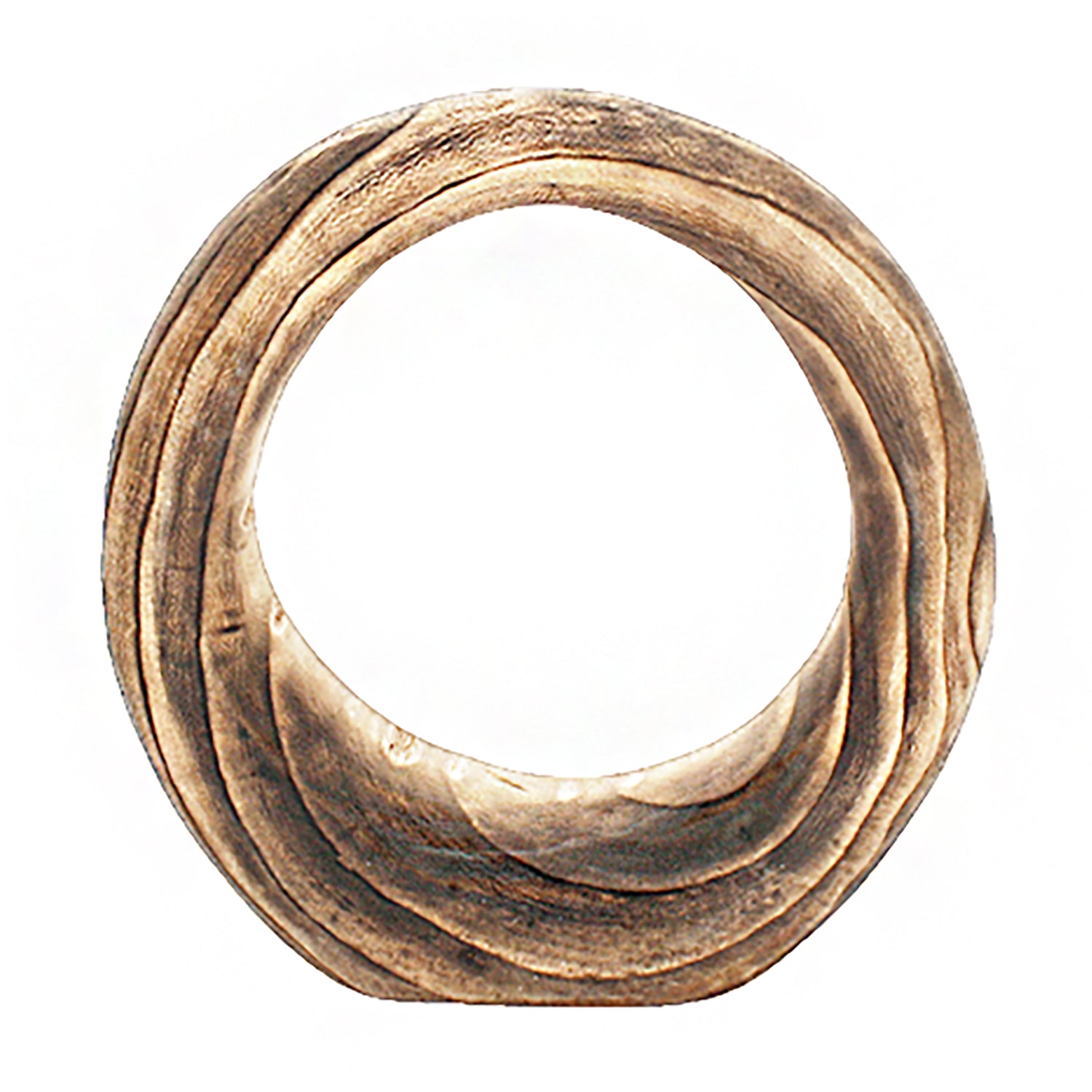 Wood Ring Sculpture, Burned, 10.5&quot;OD