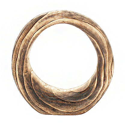 Wood Ring Sculpture, Burned, 10.5&quot;OD