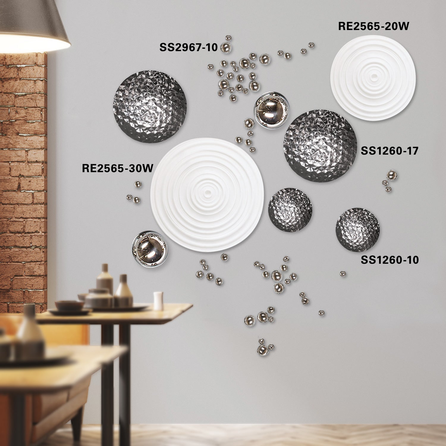 Kiku 17.25&quot;D Medallion Wall Art