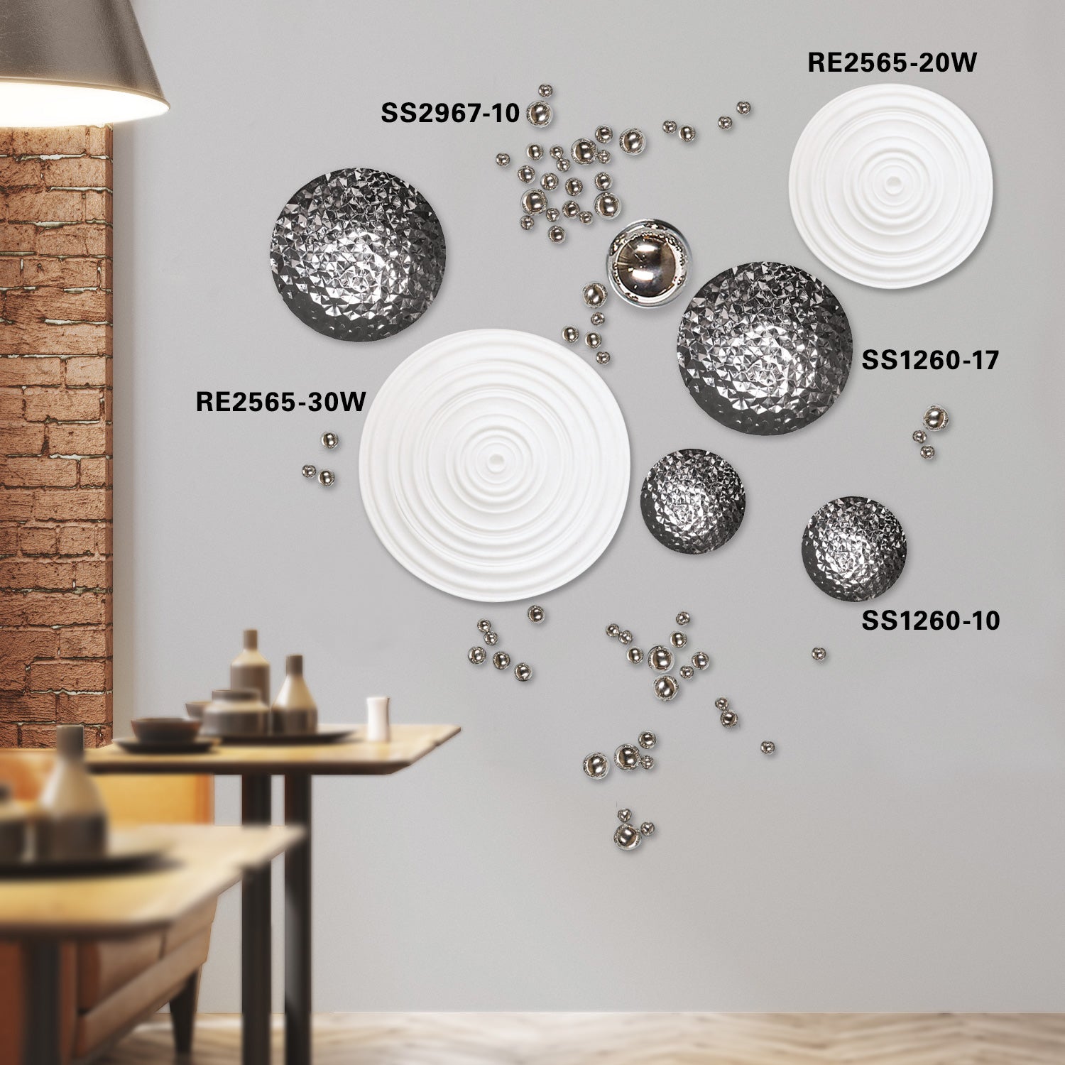 Kiku 17.25&quot;D Medallion Wall Art