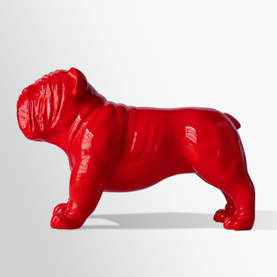 Bulldog Sculpture, Red (shipping included)