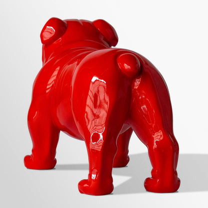 Bulldog Sculpture, Red (shipping included)