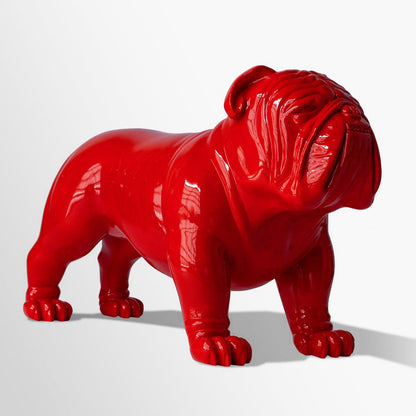 Bulldog Sculpture, Red (shipping included)