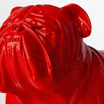 Bulldog Sculpture, Red (shipping included)