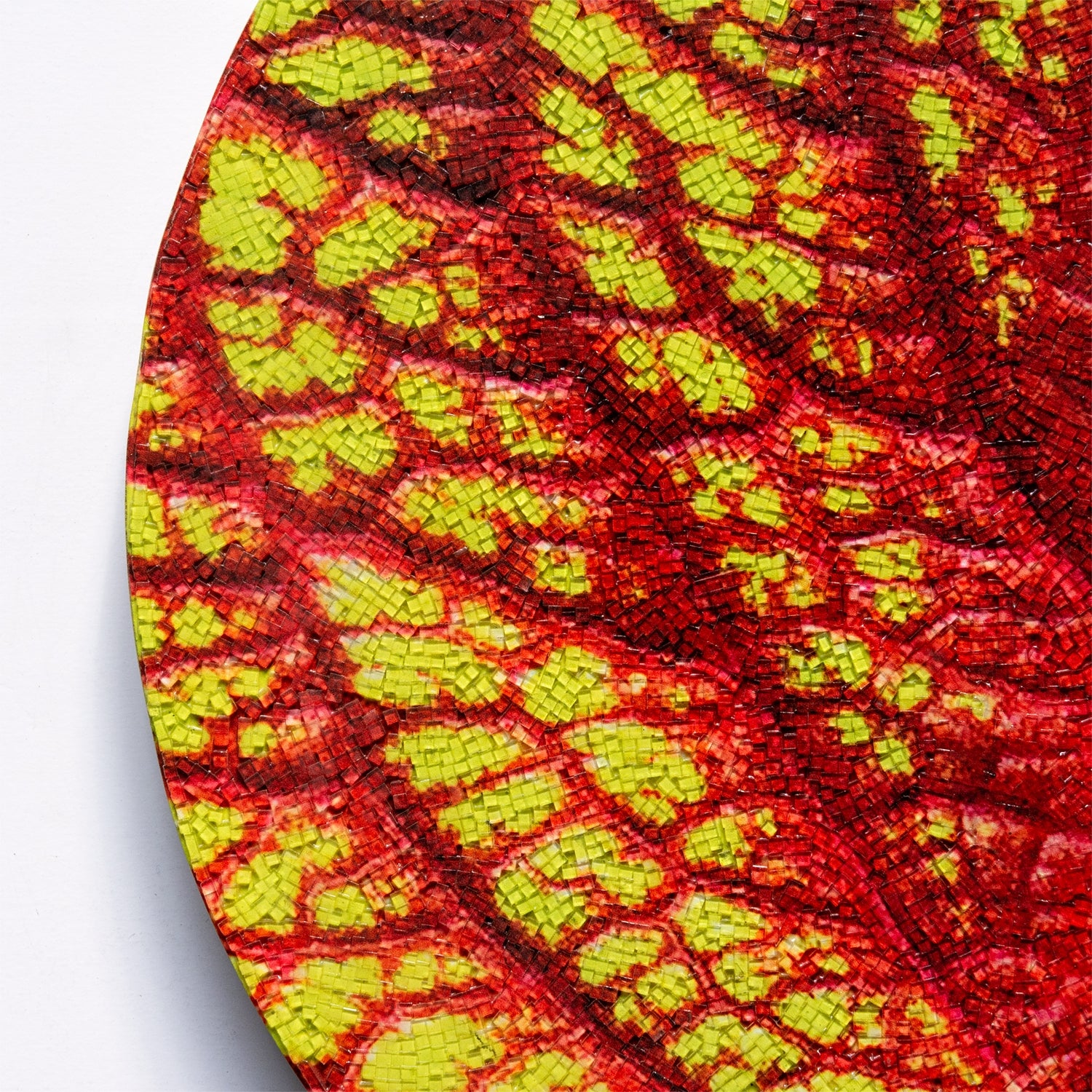 Mosaic 20&quot;D Coleus Leaf Wall Art