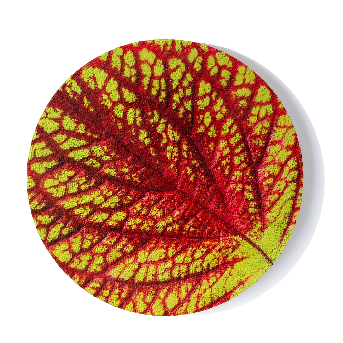 Mosaic 20&quot;D Coleus Leaf Wall Art