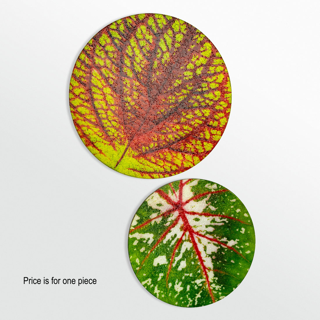 Mosaic 20&quot;D Coleus Leaf Wall Art